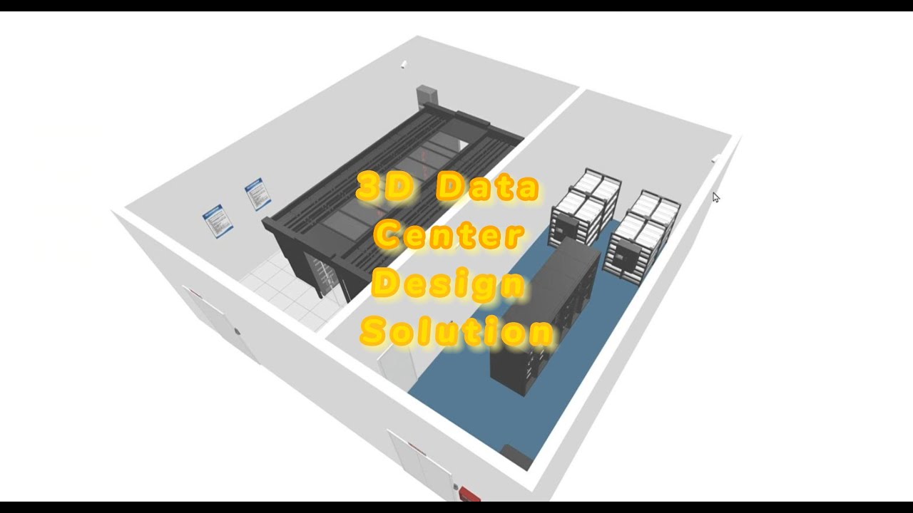 Data center project 3D design solution 