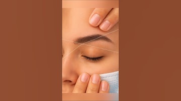 Eyebrow Threading Tutorial / Eyebrow Threading for Beginners / Eyebrow tutorial #shorts #eyebrows