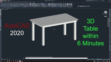 AutoCAD simple 3D Table