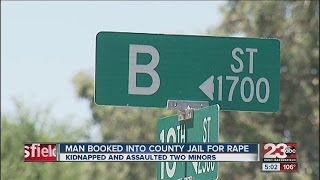 Man booked into county jail for rape