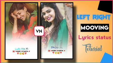 Left Right moving video editing || Status Editing | Vn video editing tutorial #4kstatus #lovestatus
