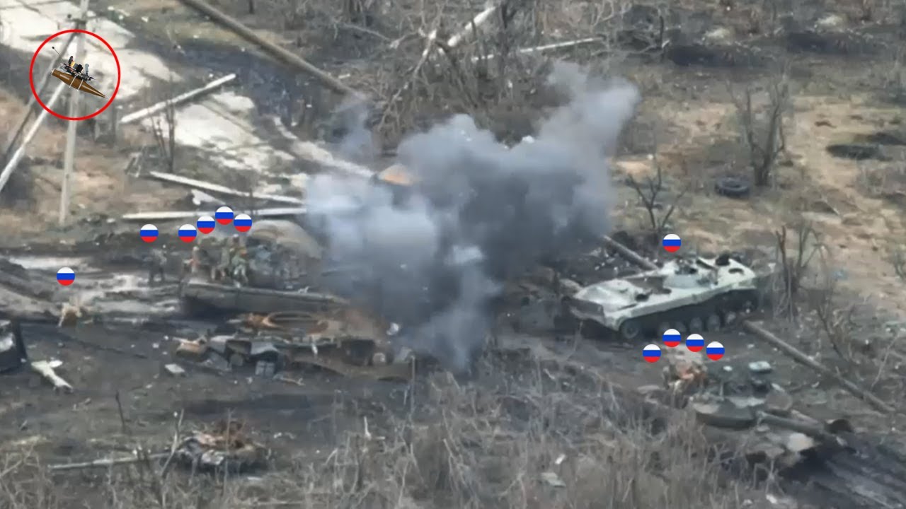 How Ukrainian Forces FPV Drones Destroy Russian Fighting Vehicle with ...