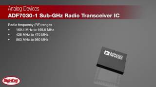 Analog Devices ADF7030-1 Sub-GHz Radio Transceiver IC | Digi-Key Daily