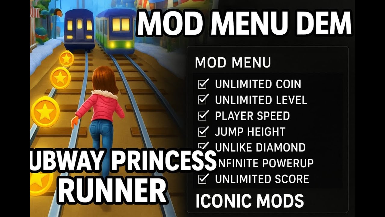 Subway Princess Version 8.4.3 | Mod Menu | By Iconic Mods| Subway ...