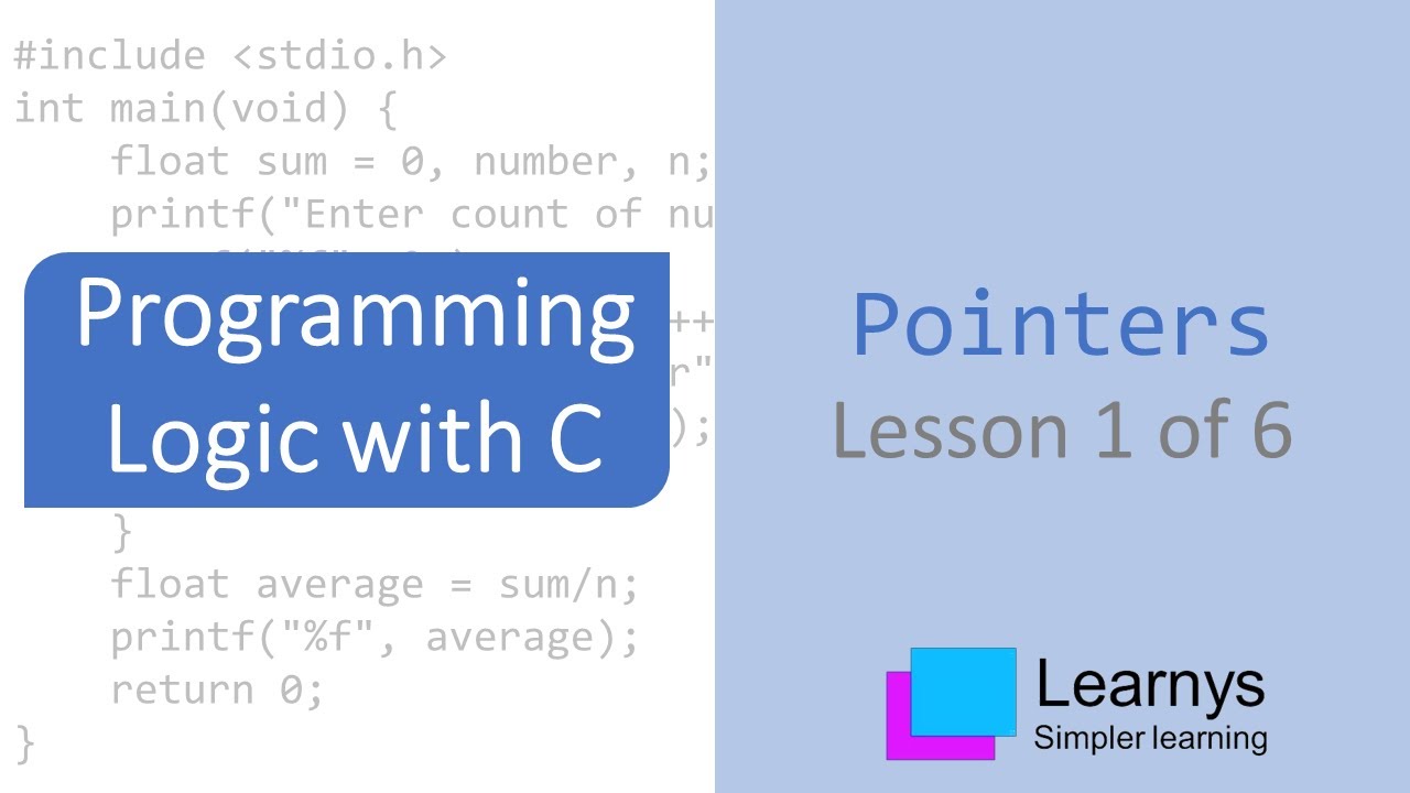 Pointers in C Language Lesson 1 of 6 - YouTube
