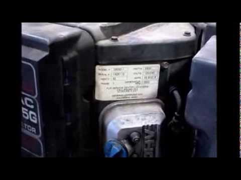 Generac Q 55G, test run - YouTube