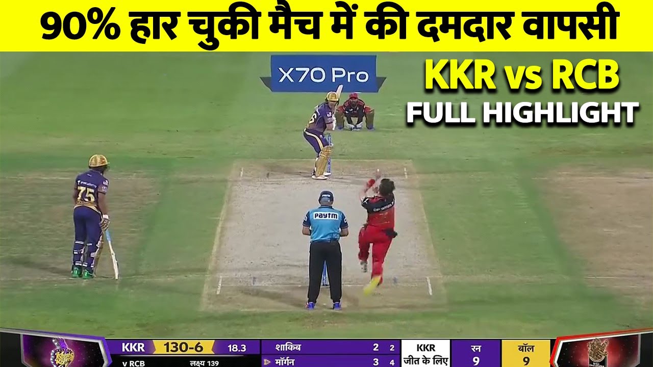 IPL 2021: RCB VS KKR Eliminator Match Full Highlights: Today Ipl Match Highlights 2021: KKR VS RCB