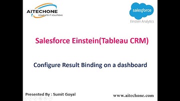Tableau CRM | Einstein Analytics- Binding| How to configure result binding