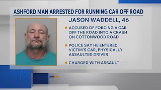 Ashford man runs car off road, police say