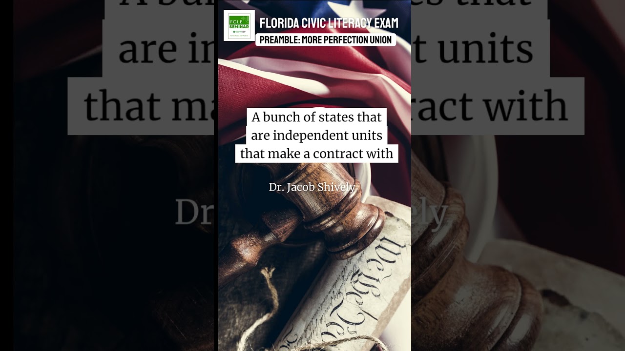 FCLE Study Guide: What "A More Perfect Union" Actually Means  #civicstest #fcle #examprep #uscis