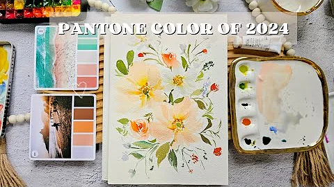 Pantone Color of 2024: Let's Paint Watercolor Flowers - DayDayNews