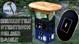 Bierkistentisch – 78x58 Cm, Höhe 7,5 Cm, Abnehmbares Mittelteil, FSC-Holz, Perfekt Für Partys