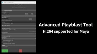 Maya Advanced Playblast Tool Installation [APT]