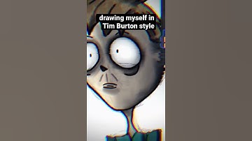 Drawing myself in Tim Burton style￼!!!