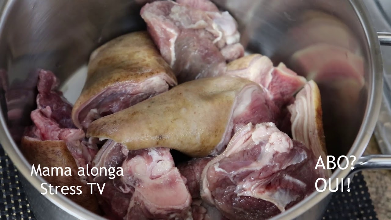 Ntamba ya Soupe balambi na Bier (Cuisine Congolais)