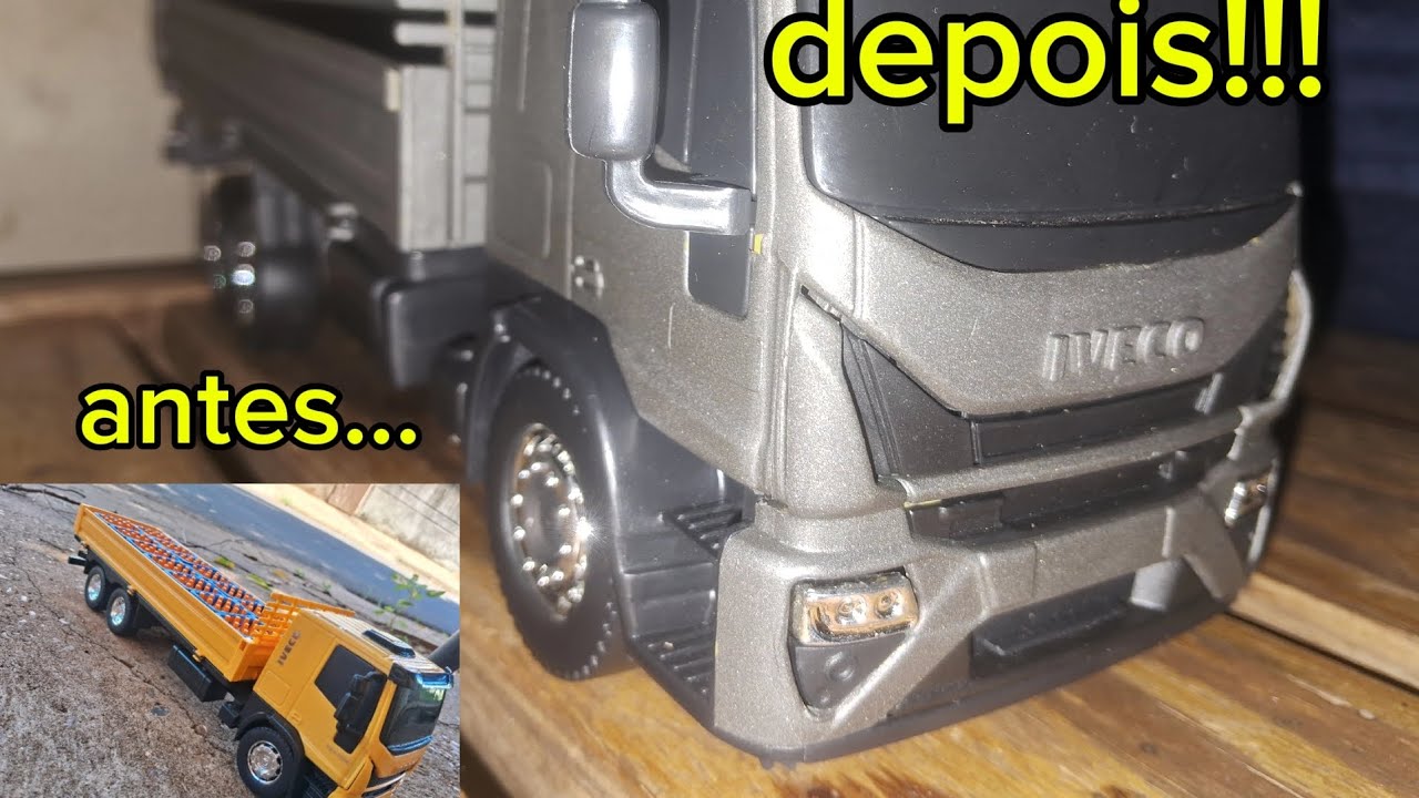 Parte 1 - Pintando de cinza - tutorial mini iveco tector 2026