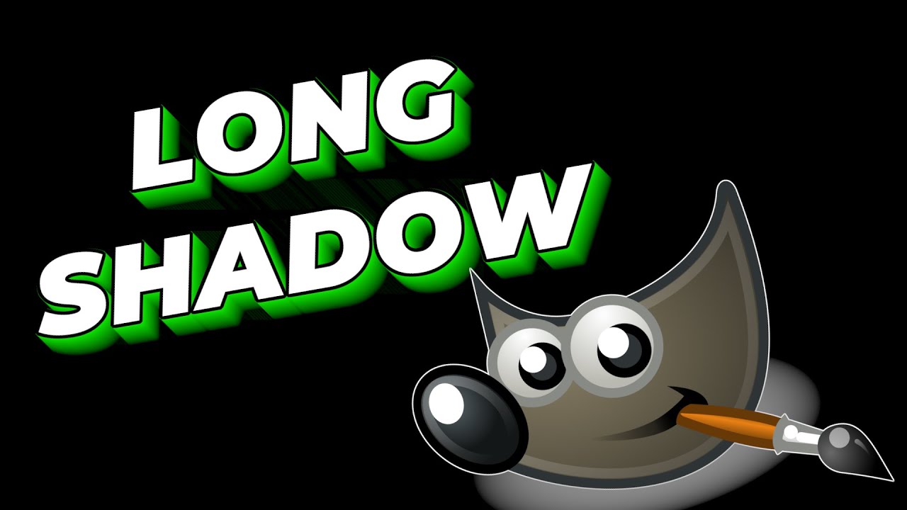 How to add long shadow effect in Gimp - YouTube