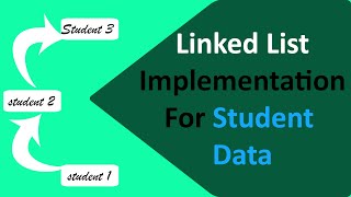 Linked List Implementation for student data in C