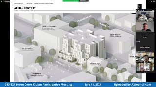 313-327 Braun Court Citizen Participation Meeting Of July 11, 2024