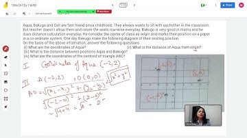 Class 10th Maths Chapter 7 Coordinate geometry Case study 1