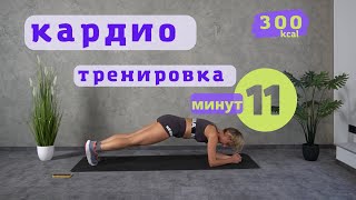 СОЖГИ 300 КАЛОРИЙ ЗА 11 МИНУТ! #жиросжигающаятренировка на все тело | топим жир в домашних условиях🔥