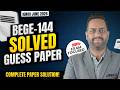 BEGE 144 Guess Paper 2026 IGNOU BEGE 144 Understanding the Novel Important Questions