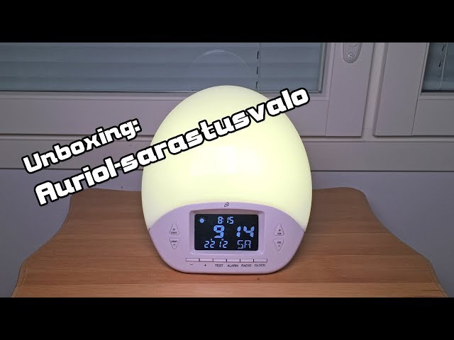 Forfærdeligt Se internettet tynd Unboxing: Auriol Wake-up Light Alarm Clock - YouTube