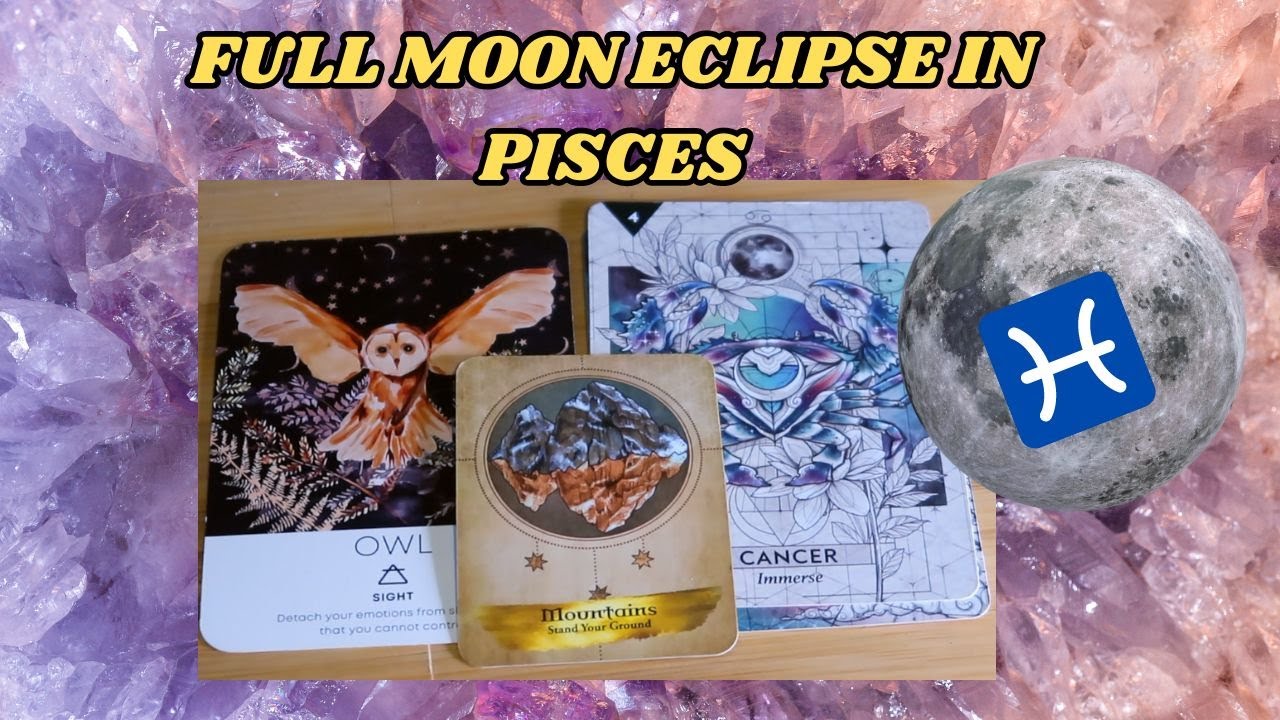 FULL MOON LUNAR ECLIPSE IN PISCES 2024 - YouTube