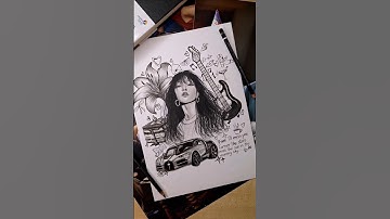 I thought i would give this challenge a try✨️! #art #drawingchallenge #shorts