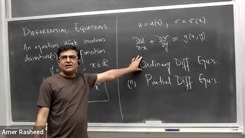 MATH120 - S1: Lecture - 22 - Intro to Differential Equations