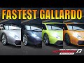 NFS Hot Pursuit Remastered All 4 LAMBORGHINI Gallardos Fastest Gallardo 