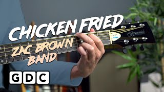how to play chicken fried on guitar