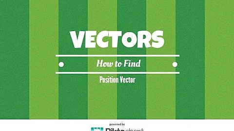 How to find the position vector