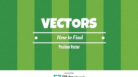 How to find the position vector
