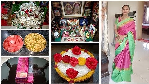 నా శ్రావణ శుక్రవారం పూజ - వరలక్ష్మి వ్రతం కోసం నేను తీసుకున్న చీరలు || uppu Pariharam