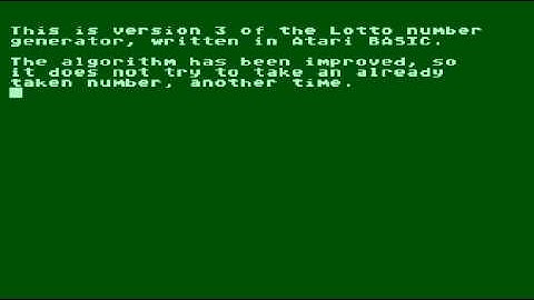 Atari 8-bit BASIC, version 3 of Anders
