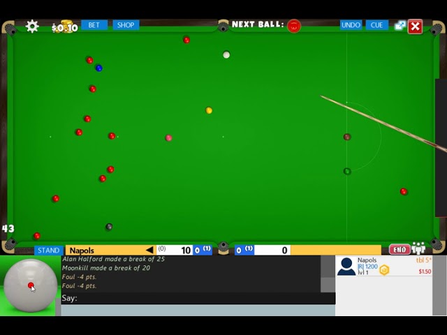 Flash Snooker Game - Online Billiards