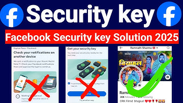 Facebook security key problem | Get your Security key facebook Solution | Security Key problem