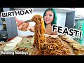 JAJANGMYEON (Black Bean Noodles) & DUMPLINGS MUKBANG // Munching Mondays Ep.35