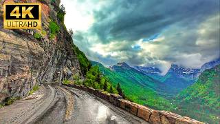 Yellowstone to Glacier National Park Complete Scenic Drive Montana Road Trip in 4K