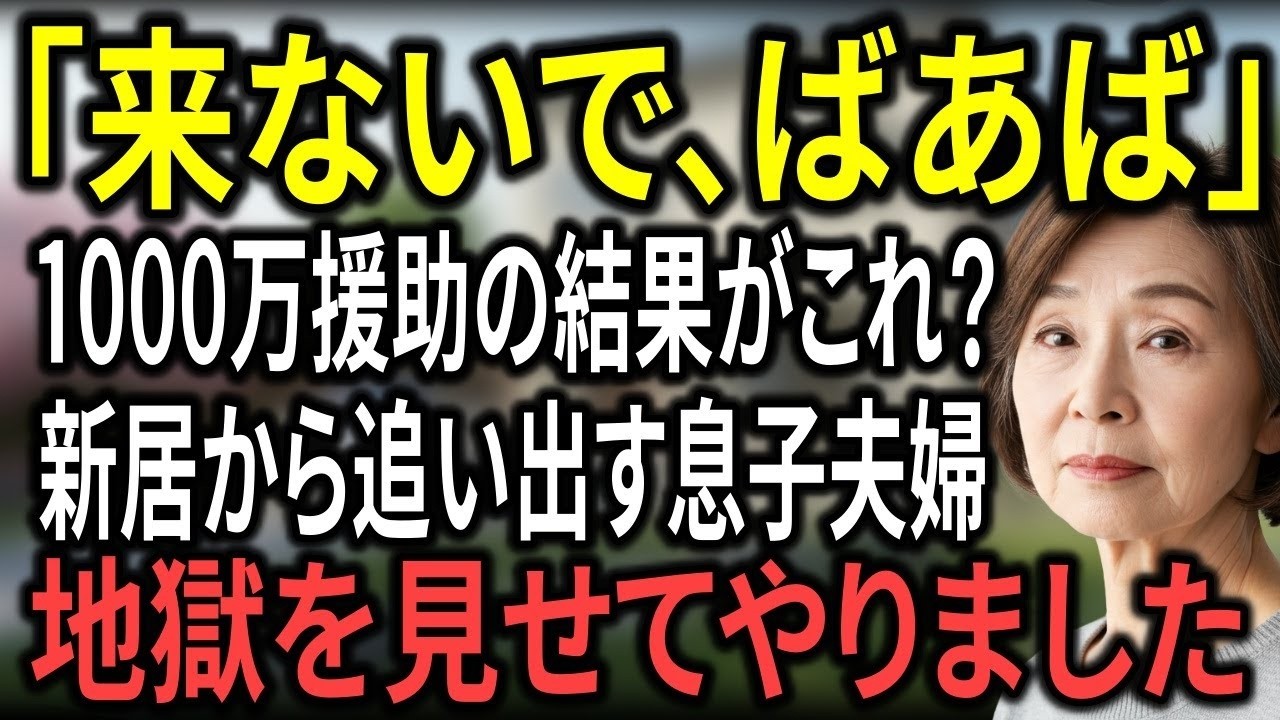 「おばあちゃんの部屋ないよ」二世帯を建てるため1000万円も援助したのに、私の部屋がない・・・→息子夫婦の人生を転落させてやりました。