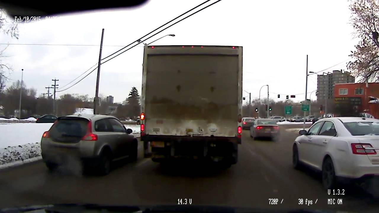 Edmonton Driver Gets Rear Ended - YouTube