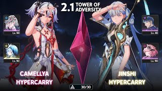 S0R1 Camellya Hypercarry & S0R1 Jinshi F2P Team Tower Of Adversity Wuthering Waves 2.1