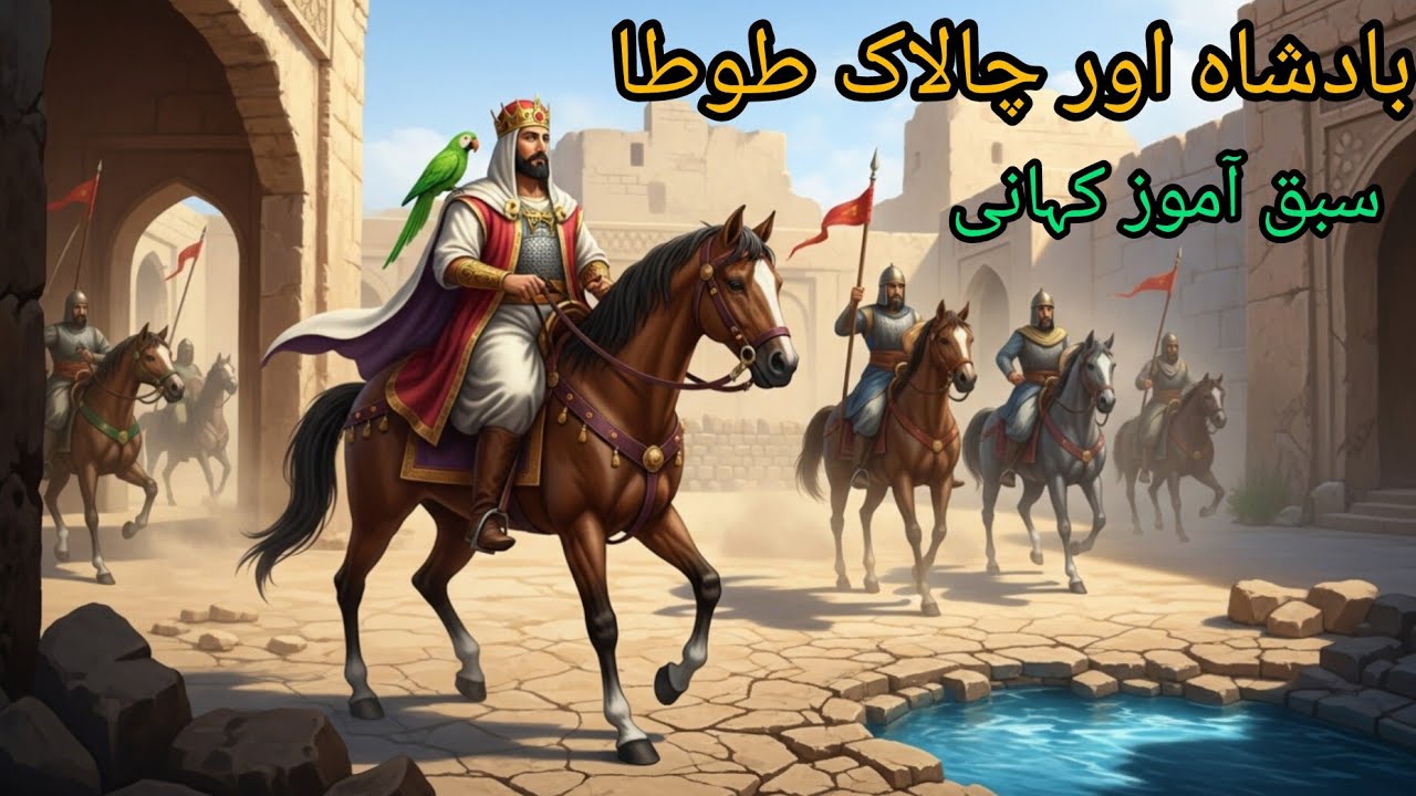 Badsha aor chalak tota Urdu Hindi Islamic moral story 