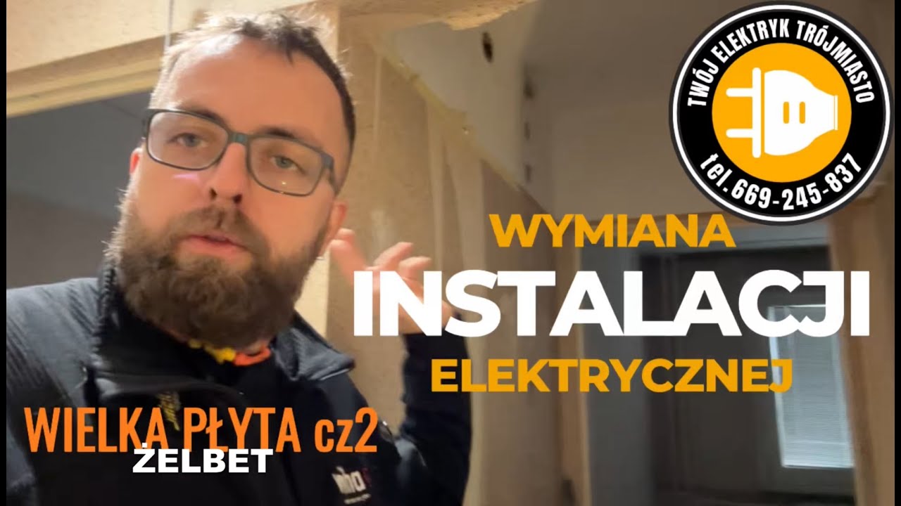 Wymiana instalacji elektrycznej w żelbecie - wielka płyta - armagedon - część 2/2