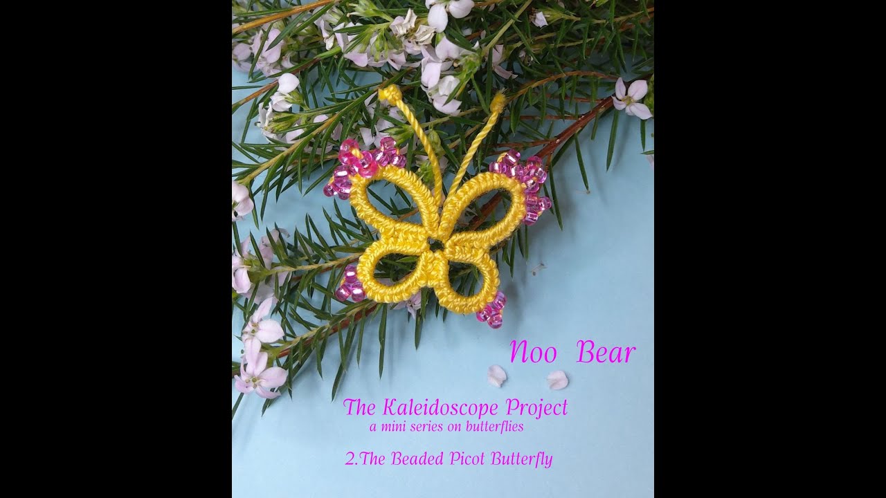 Shuttle Tatting Charlotte The Beaded Picot Butterfly YouTube