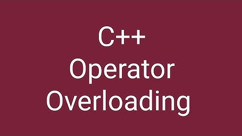 Operator Overloading in C++(Bengali)part-1