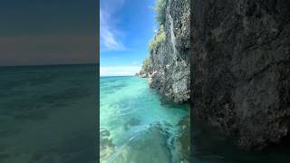 High tide Good for cliff diving #islandlife #cliffbeach #ocean #hightide in bantayan