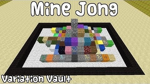 Minecraft Bukkit Plugin - MineJong - Puzzle Game - match the blocks