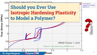 Should You Ever Use Isotropic Hardening Plasticity to Model a Polymer?